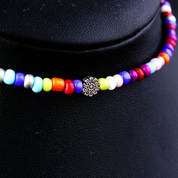 Modny Bohemia natura kamień słońce księżyc wisiorek w kształcie gwiazdy urok biżuteria Boho kolorowe zroszony choker łańcuszek S