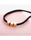 X21 moda Chokers naszyjniki dla kobiet czarny aksamit złoty kolor turecki gotyckie minimalistyczny koraliki naszyjnik biżuteria