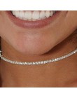 Błyszczące gwiazdy ślubna dla nowożeńców kryształ stretch rhinestone choker elegancka elastyczna moda naszyjnik dla kobiet biżut