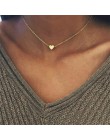 Naszyjnik z małym serduszkiem dla kobiet krótki łańcuszek serce wisiorek w kształcie gwiazdy naszyjnik etniczny naszyjnik choker