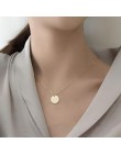 X349 moda proste czeski serce wisiorek z księżycem łańcuch naszyjnik dla kobiet złoty kolor wielowarstwowy Choker komunikat nasz