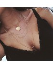 IPARAM czeski złote monety wielowarstwowy naszyjnik 2019 Retro warstwy Handmade kobieta Choker obroża naszyjnik biżuteria prezen