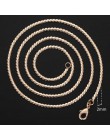 Spersonalizuj naszyjnik dla kobiet mężczyzn 585 różowe złoto wenecki ograniczenia ślimak ber Link naszyjnik łańcuszkowy moda biż