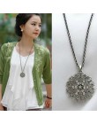 X101 2016 collares moda nowy styl Vintage kwiat kryształ kobiety czarny srebrny naszyjnik długi łańcuch bijoux prezent