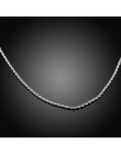 Gorąca sprzedaż detaliczna hurtownie Super błyszczący srebrny naszyjnik kobiety mężczyzna naszyjnik 2mm 16-24 cal Twist Rope Cha