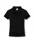 Nowy 2018 lato marka solidna koszulka Polo kobiet koszula Slim z krótkim rękawem camisa koszulka polo Polo femme kobiety na co d