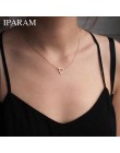 IPARAM 2019 proste łańcuszki naszyjniki trójkąt naszyjnik delikatny minimalny trójkąt naszyjnik dla kobiet naszyjnik urok