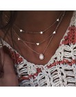 IPARAM moda wielu warstw krzyż naszyjniki dla kobiet urok złoty kolor Chokers naszyjnik Boho Collares kobiet Party biżuteria