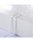 Moduł złoty srebrny naszyjnik Unisex płaskie wąż Link Chain karabińczyk collares naszyjniki dla kobiet mężczyzn