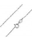 JewelryPalace 100% oryginalna 925 srebrny naszyjnik klasyczne podstawowe srebrne łańcuszki karabińczyk regulowana biżuteria