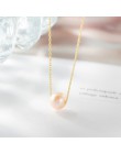 Moda kobiety wisiorek z imitacją perły naszyjniki dla kobiet słodkie okrągła kula kropla Gold akcesoria do biżuterii typu statem