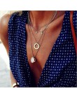 IPARAM moda wielu warstw krzyż naszyjniki dla kobiet urok złoty kolor Chokers naszyjnik Boho Collares kobiet Party biżuteria