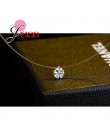 YAAMELI rabat cena 925 Sterling Silver kobiety krótki łańcuszek na imprezę biżuteria wyczyść naszyjnik wisior z kryształem austr