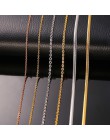 Standardowy łańcuch 316L ogniwo ze stali nierdzewnej w kolorze srebrnym różowe złoto kolor wąż naszyjnik łańcuszkowy dla mężczyz