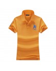 INS 2019 lato kobiet z krótkim rękawem 100% Pique bawełna duży koń haft logo slim polo koszulki z krótkim rękawem moda homme prz