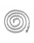 3 MM tytanu stali nierdzewnej srebrny złoty męska naszyjnik Twist Chain długie naszyjniki prezenty dla kobiet Collier biżuteria 
