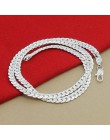 Cena hurtowa 6 MM w całości bokiem naszyjnik dla kobiet mężczyzn 925 Sterling Silver biżuteria wąż łańcuch naszyjniki