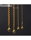 Spersonalizowane 2-5mm Box Chain naszyjniki dla kobiet mężczyzn złoty kolor naszyjnik ze stali nierdzewnej 2018 moda biżuteria h