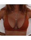 KISSWIFE urok wielowarstwowa długi łańcuch Tassel naszyjnik urocze kobiety złoty kolor Boho plaża Sexy ciało biżuteria kryształ 