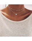 2018 nowy kobiety choker złoty srebrny gwiazda łańcuszek z sercem serce choker naszyjnik kolye bijoux collares mujer Collier fem