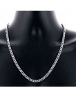 Hurtownie promocja 925 srebrny naszyjnik biżuteria dla mężczyzn łańcuch klasyczny naszyjnik łańcuch dla brazylijski kobiet 4 MM 