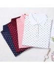 Ruoru M-4XL Plus rozmiar bawełna Dot koszulka POLO kobiet 2018 Femininas koszula lato koszulka polo z krótkim rękawem Femme wyso