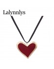Lalynnlys ZA moda Punk naszyjnik w stylu Vintage komunikat serce wisiorek naszyjniki dla kobiet biżuteria boże narodzenie prezen