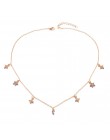 IPARAM 2019 najnowszy moda Choker naszyjnik gwiazda wisiorek z księżycem łańcuch złoty wątroby kobiety biżuteria letnia miły pre