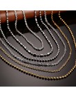 Vnox DIY naszyjnik łańcuch ze stali nierdzewnej kobiety mężczyźni biżuteria wąż okrągłe koraliki do wisiorek akcesoria