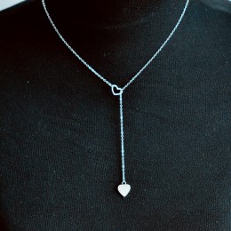 Nowa moda trendy biżuteria miedź serca łańcucha link naszyjnik prezent dla kobiety, dziewczyny N2123