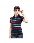 Plus rozmiar M-4XL 100% bawełna koszulka Polo kobiety lato Top Lady koszulka Polo w paski Raph koszula kobiet Polo Femme koszulk