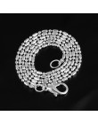Hesiod 5 sztuk/zestaw ze stali nierdzewnej srebrny łańcuch naszyjnik dla kobiet mężczyzn łańcuszek naszyjnik 45-51 cm moda biżut