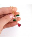 Delikatne różowe naszyjnik i wisiorki kwiat najlepsi przyjaciele Vintage urok śliczne kobiety biżuteria naszyjnik