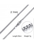 316L ze stali nierdzewnej kolor srebrny łańcuch dla mężczyzn dla kobiet włoski styl cienki 2mm 3.5mm 4mm 4.5mm 5mm naszyjniki