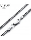 V. YA 925 Sterling Silver Chain naszyjniki mężczyźni Retro Thai srebrny włośnica kształt łańcuchy mężczyźni 925 srebrny łańcuch 