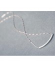 Anenjery prosta moda 925 Sterling srebrny naszyjnik dla kobiet Stereo rury naszyjnik choker łańcuszek S-N193