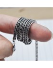 V. YA 925 Sterling Silver Chain naszyjniki mężczyźni Retro Thai srebrny włośnica kształt łańcuchy mężczyźni 925 srebrny łańcuch 