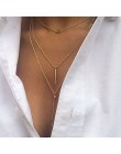 Hot moda wielowarstwowe długi Tassel Feather liść moneta obojczyka wisiorki naszyjnik Punk łańcuch... Collares mujer Bijoux biżu