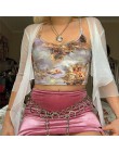 Weekeep przycięte anioł drukuj Camis kobiety Sexy Streetwear Feminino bez rękawów Crop Top 2019 moda lato Camisole Bralette topy