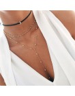 Jeśli proste wielowarstwowe Charm symulowane Pearl naszyjnik dla kobiet w stylu Vintage koraliki Choker naszyjniki Wedding Party