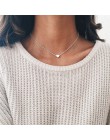 Jeśli proste wielowarstwowe Charm symulowane Pearl naszyjnik dla kobiet w stylu Vintage koraliki Choker naszyjniki Wedding Party