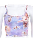 Weekeep przycięte anioł drukuj Camis kobiety Sexy Streetwear Feminino bez rękawów Crop Top 2019 moda lato Camisole Bralette topy