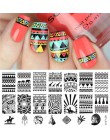 Urodzony doświadczenie geometria prostokąt szablon tłoczenia wzór geometryczny Manicure Nail Art płyta z pieczątkami