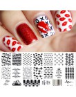 Urodzony doświadczenie geometria prostokąt szablon tłoczenia wzór geometryczny Manicure Nail Art płyta z pieczątkami