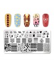 NICOLE pamiętnik tłoczniki do paznokci koronki kwiat wzór zwierząt Nail Art Stamp szablon tłoczenia obraz płyty szablon do pazno