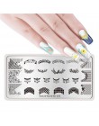 NICOLE pamiętnik tłoczniki do paznokci koronki kwiat wzór zwierząt Nail Art Stamp szablon tłoczenia obraz płyty szablon do pazno