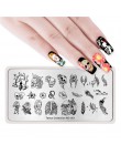 NICOLE pamiętnik tłoczniki do paznokci koronki kwiat wzór zwierząt Nail Art Stamp szablon tłoczenia obraz płyty szablon do pazno