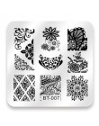 Biutee 6*6 cm plac tłoczniki do paznokci koronki kwiat wzór zwierząt Nail Art Stamp szablon tłoczenia obraz płyty szablony