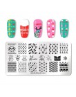 NICOLE pamiętnik tłoczniki do paznokci koronki kwiat wzór zwierząt Nail Art Stamp szablon tłoczenia obraz płyty szablon do pazno