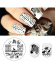 Urodził się dość plac szablon tłoczenia paznokci kot tygrys Leopard oko Manicure Nail Art obraz płyty Nail Art drukuj wzornik BP